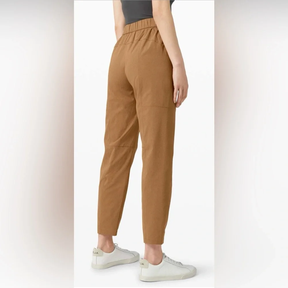 Lululemon Dynamic Days High Rise 7/8 Trouser Pants In Saddle Brown Size 4